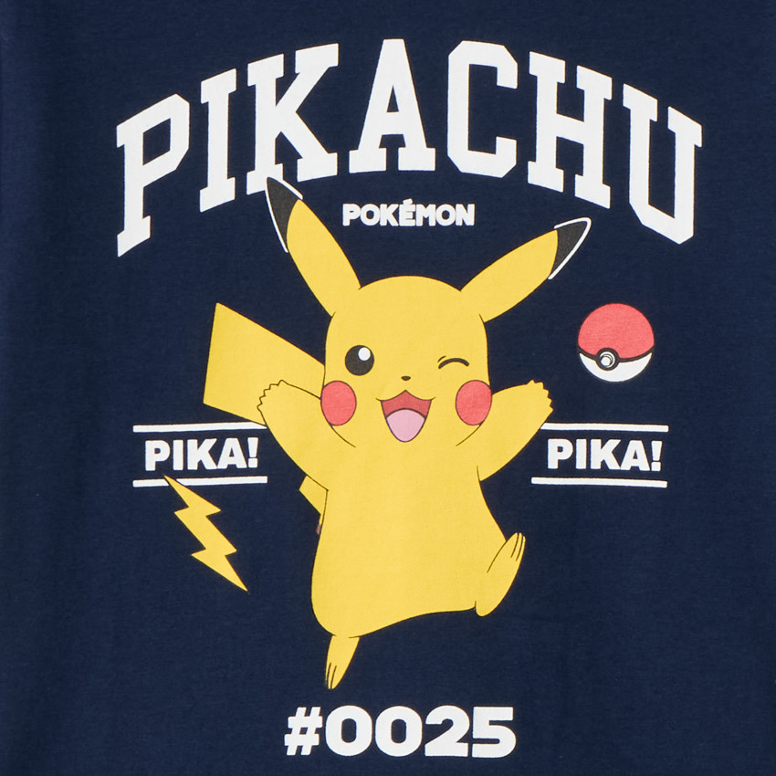 T-shirt manches courtes Pikachu Pokémon pour garçon 