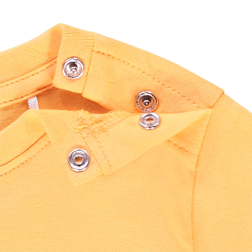 T-shirt manches courtes jaune en coton print Tic & Tac Disney 
