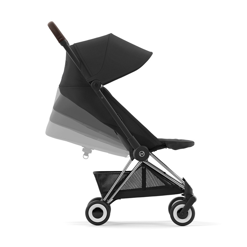 Poussette ultra-compacte Coya chrome/sepia black - Noir (Cybex) - Image 3