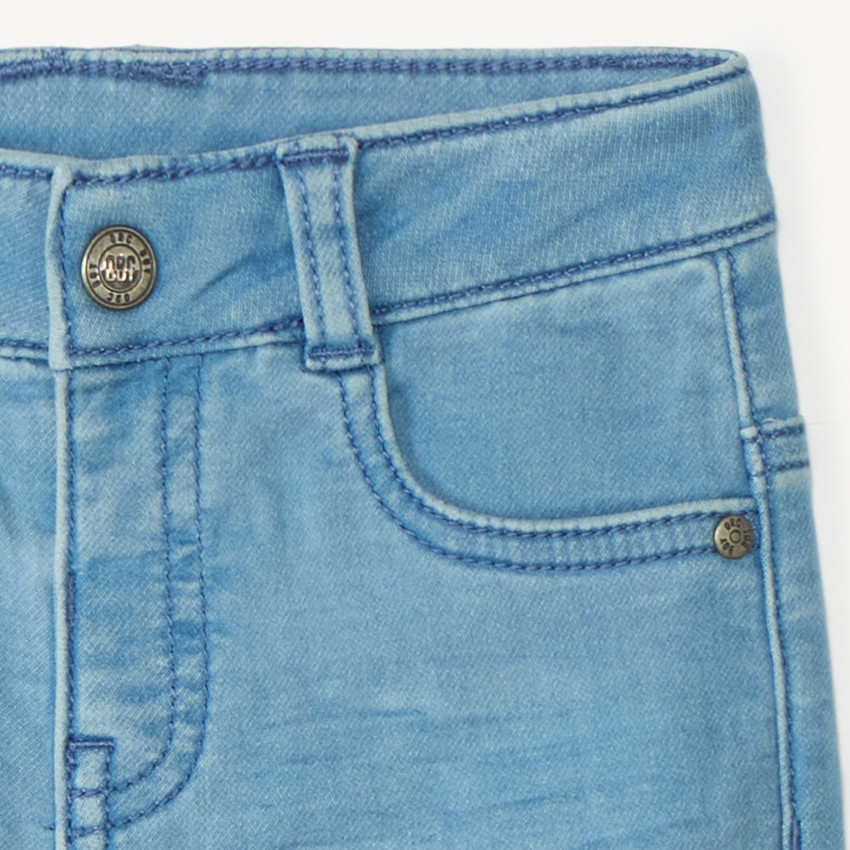 Bermuda effet jean froissé pour bébé garçon 
