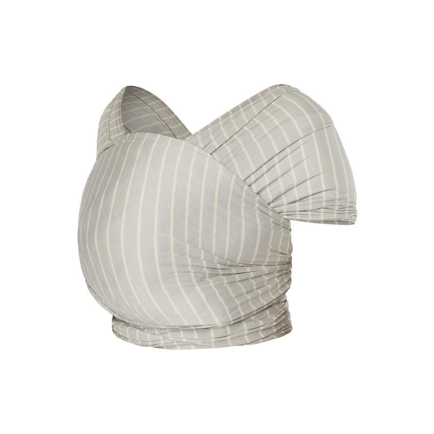 Écharpe de portage en tricot Aura grey stripes 