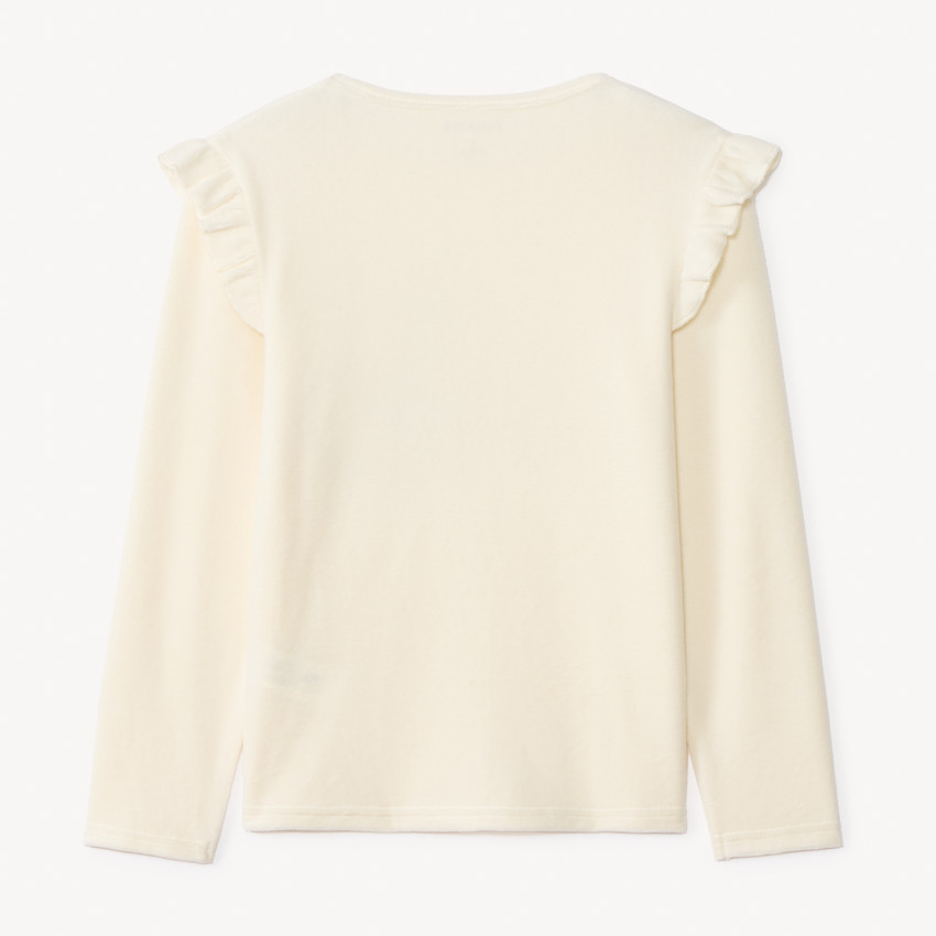 Set pyjama 2 pièces en velours print léopard pour fille  