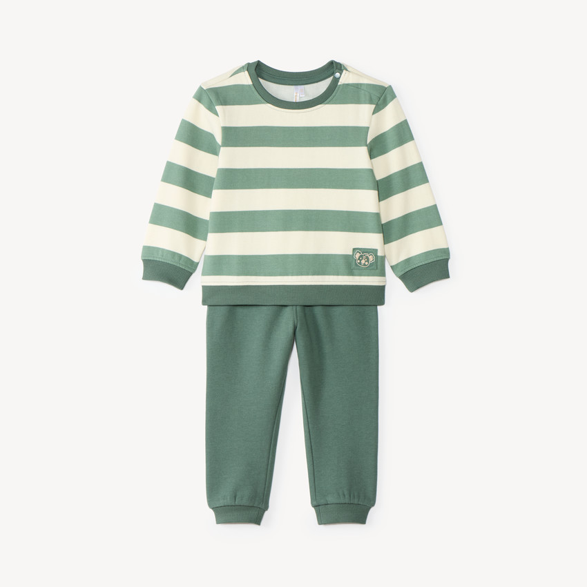 Ensemble de jogging bébé garçon à rayures 
