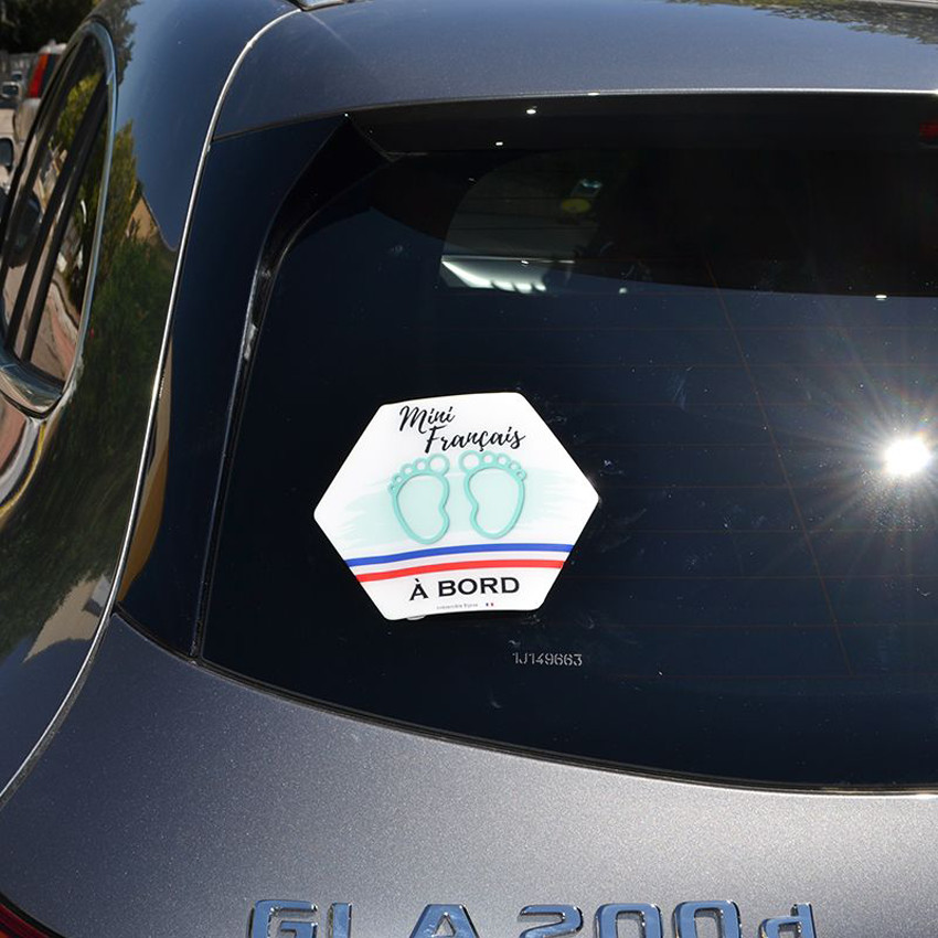 Adhésif bébé à bord - Mini Français 