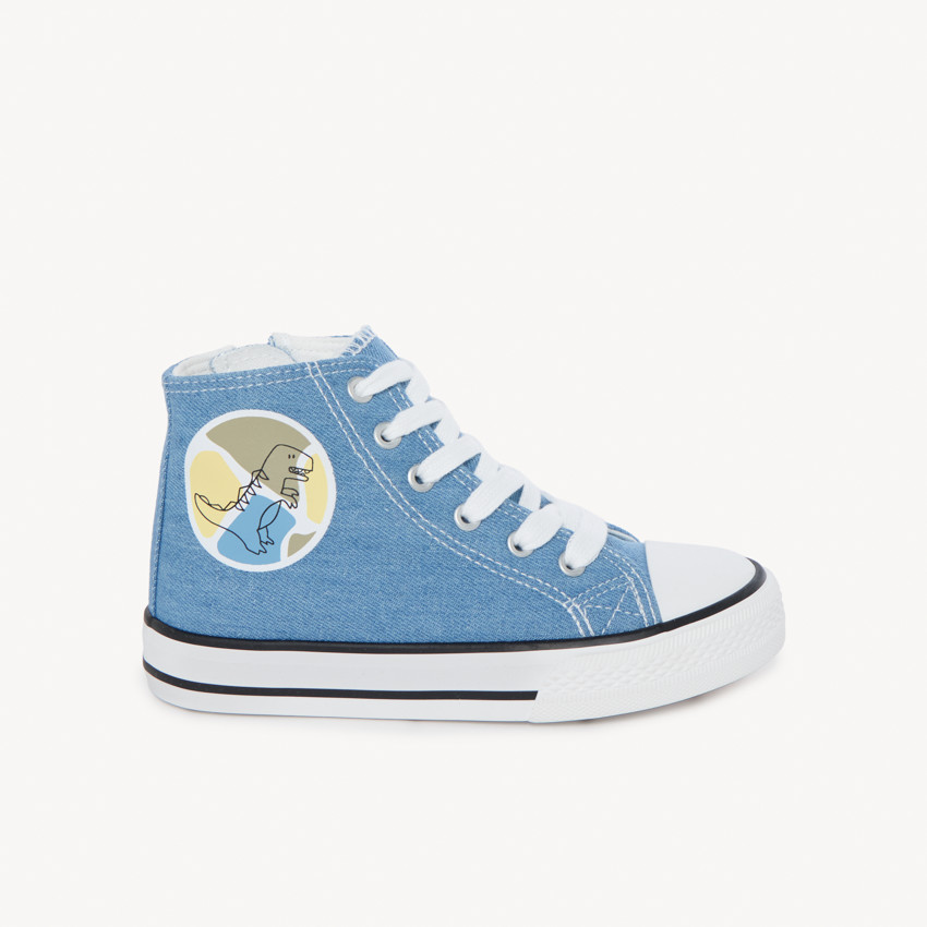 Chaussures en toile montante effet jean pour garçon 