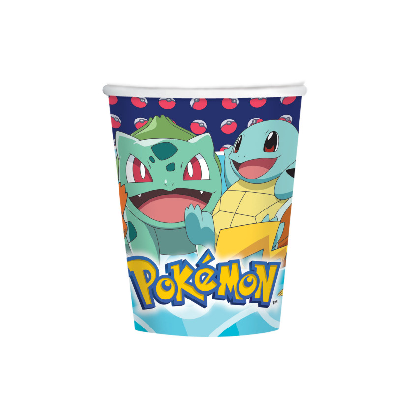 Lot de 8 gobelets Pokemon 250ml 