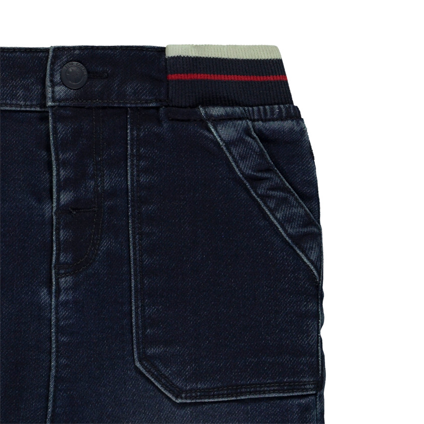 Jean effet denim à taille élastiquée pour bébé garçon 