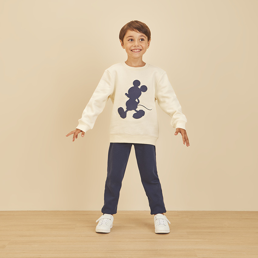 Sweat en molleton print en relief Mickey Disney pour garçon 