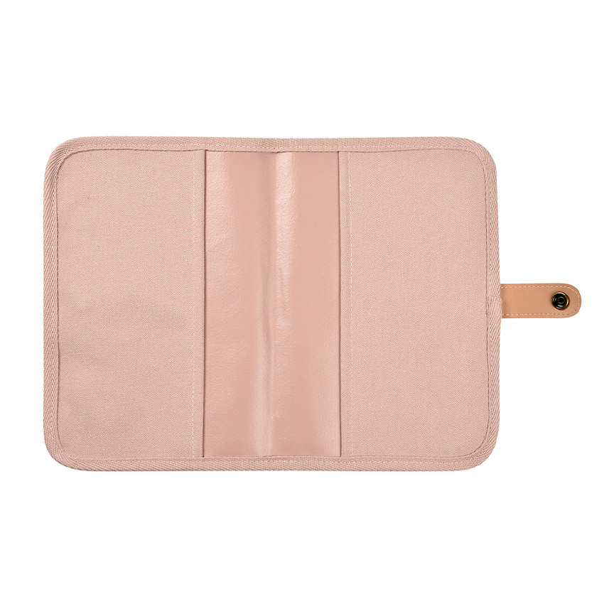 Protège carnet de santé Canvas rose poudré 
