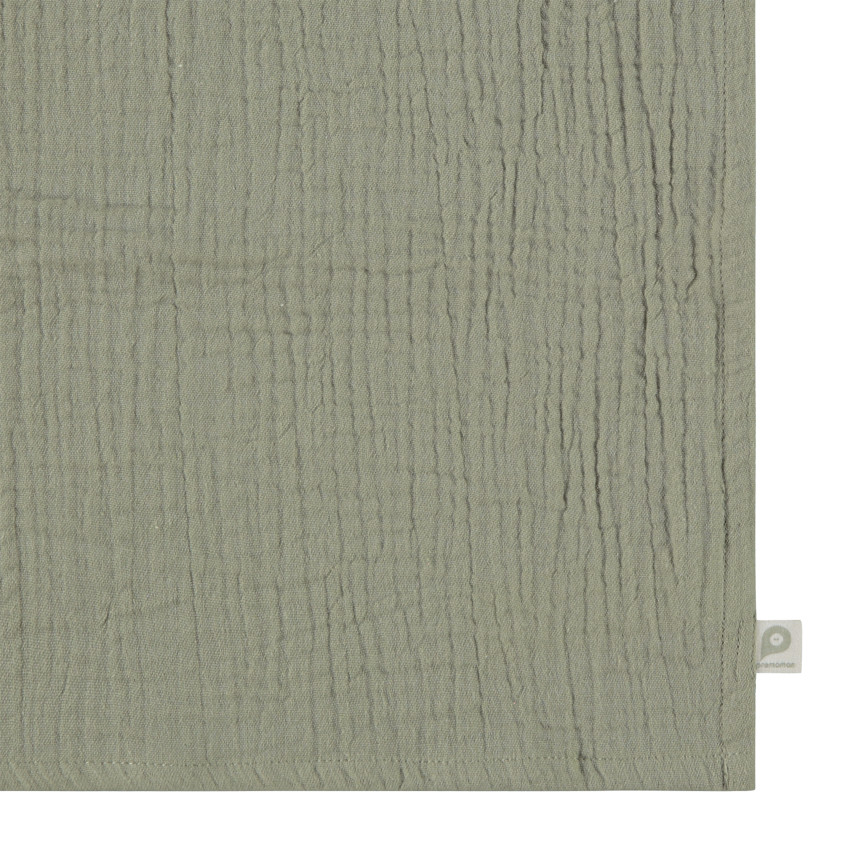Lot de 3 langes en gaze 70 x 70 cm La Vie à la Ferme - Vert (Prémaman) - Image 4