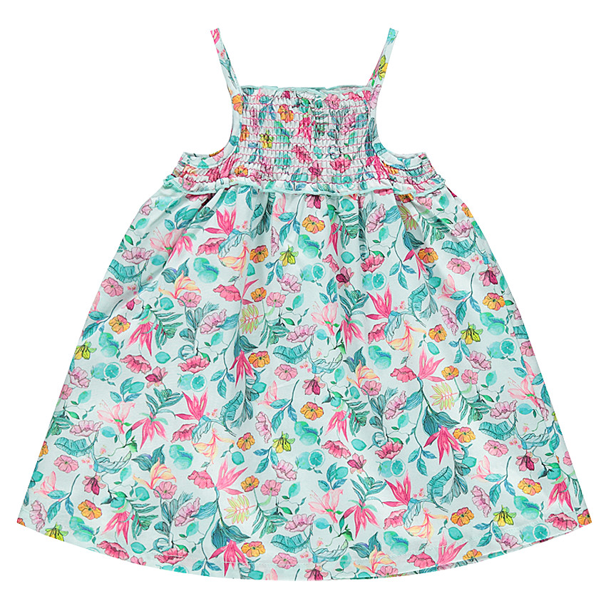 Robe fleurie à bretelles 