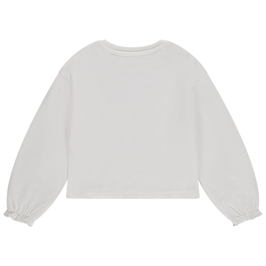 Sweat molleton court print hirondelle pour fille 