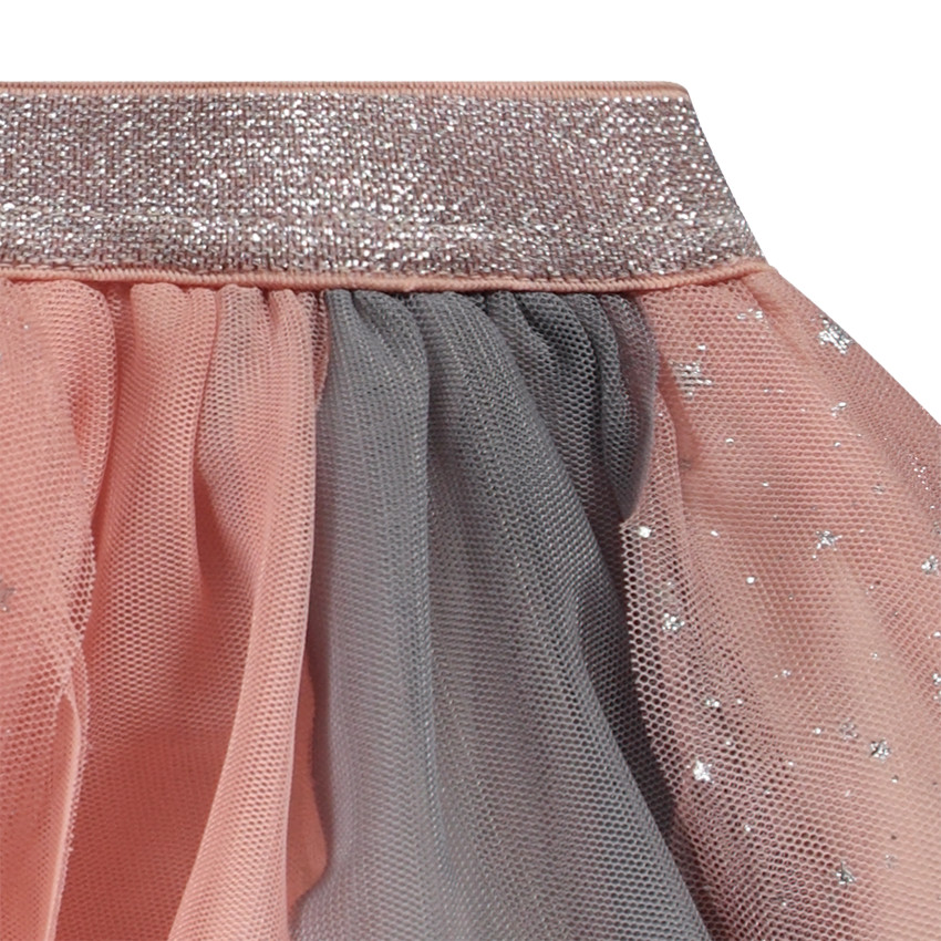 Jupe patineuse en tulle multicolore pour bébé fille 
