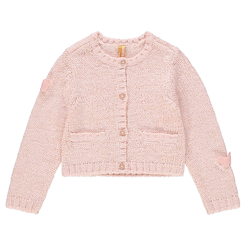 Gilet de cérémonie en tricot avec papillons brodés 