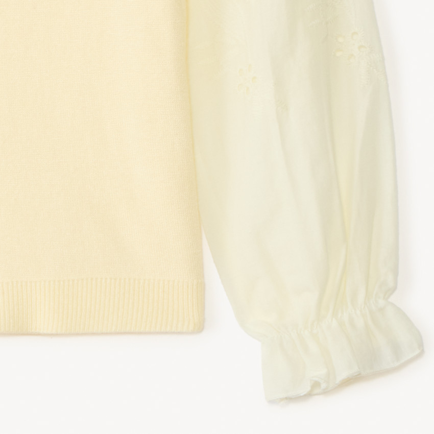 Pull 2-en-1 à manches longues fantaisie pour fille 