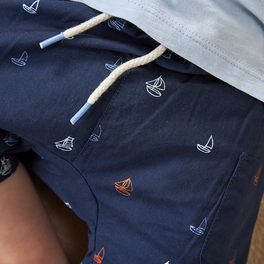 Ensemble 2 pièces motifs voilier pour bébé garçon 