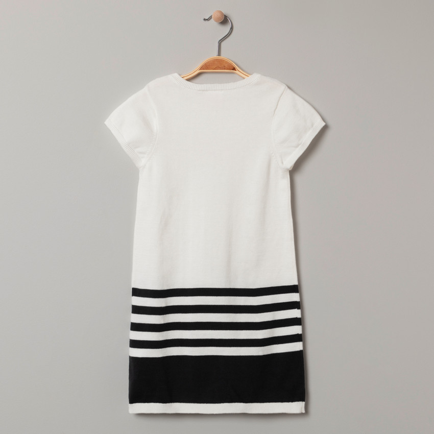 Robe manches courtes en tricot motif Minnie Disney 