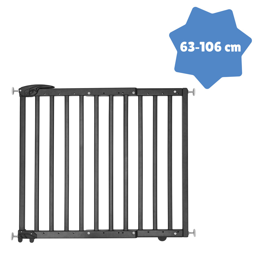 Barrière de sécurité à visser métal - extensible de 68 à 106 cm