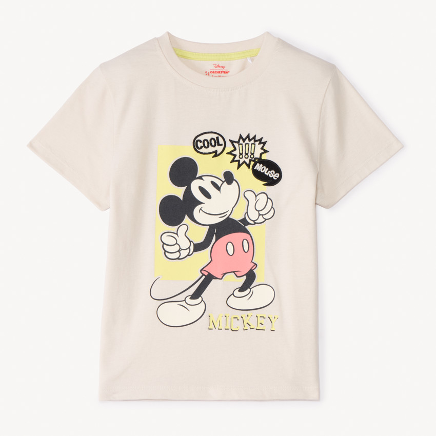 T-shirt manches courtes print Mickey Disney pour garçon