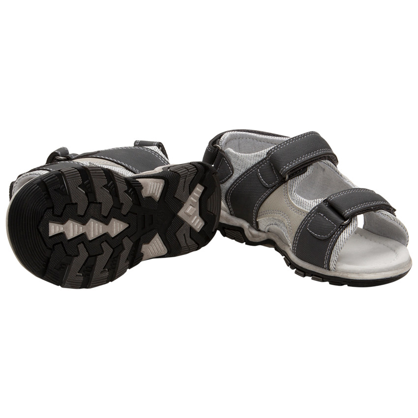 Sandales velcro à empiècements contrastés pour garçon 