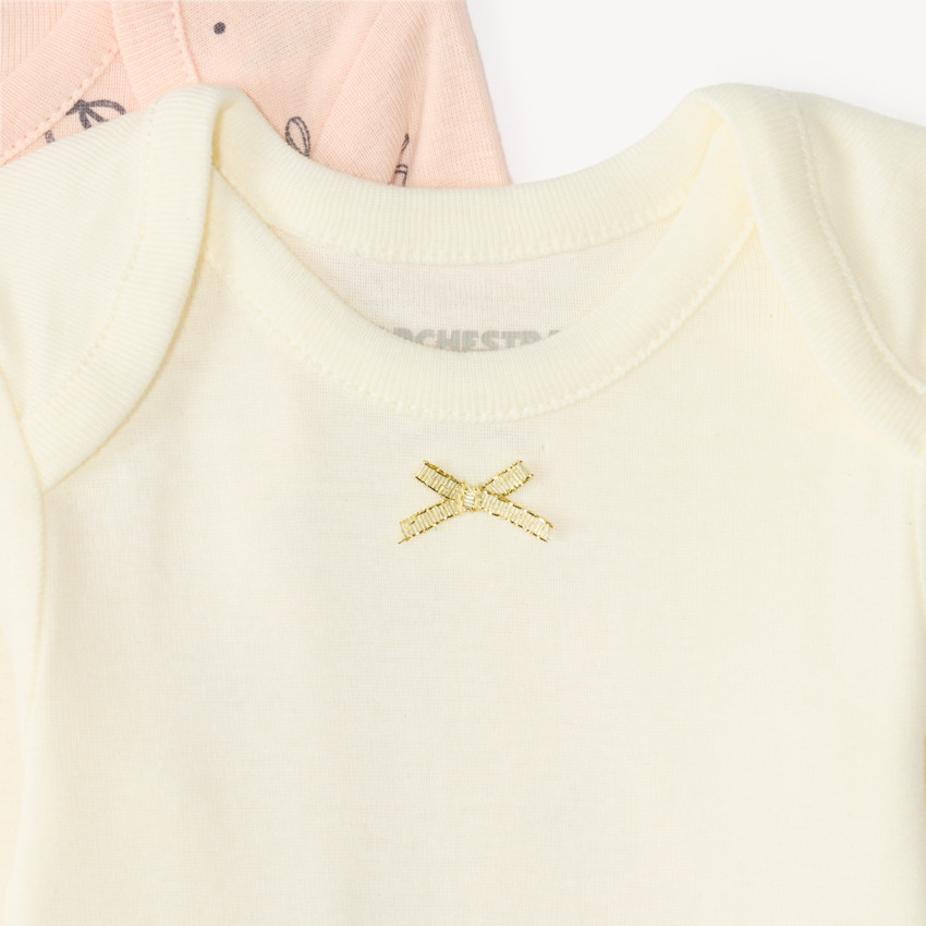 Lot de 7 bodies manches longues bébé fille 