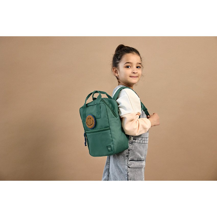  Sac à dos enfant Mini carré Little Gang Vert Foncé 