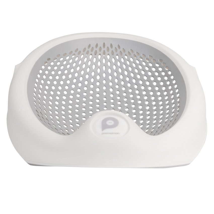 Transat de bain pliable en silicone gris/blanc - Blanc (Prémaman) - Image 1