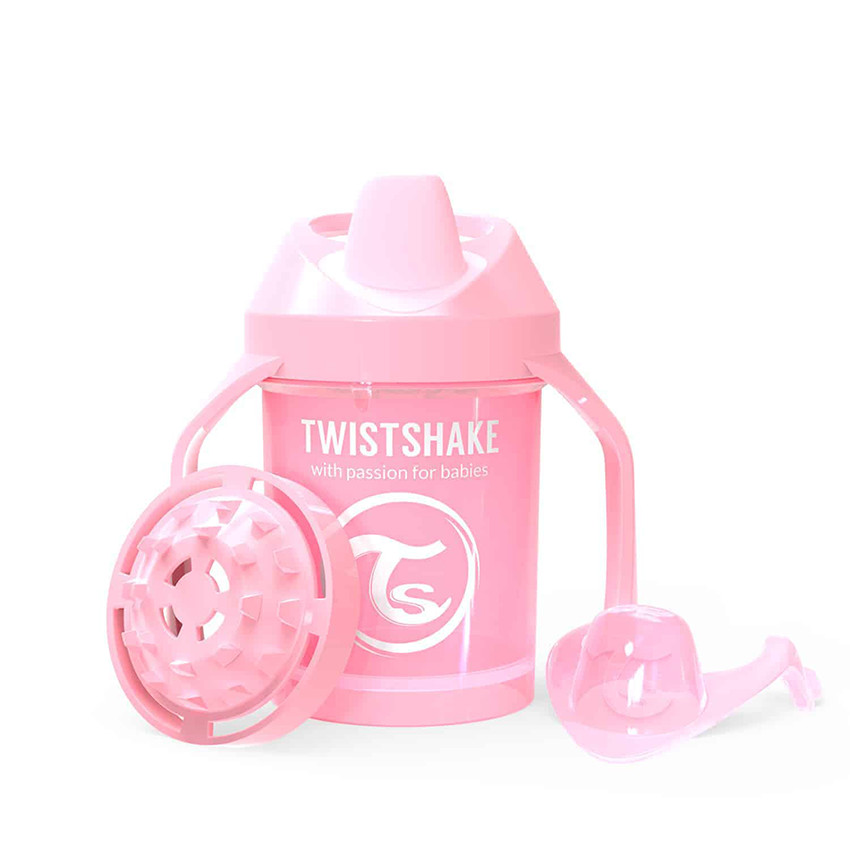 Twistshake - Tasse d&#39;apprentissage 230 ml 4+ mois - Rose Pastel - Rose