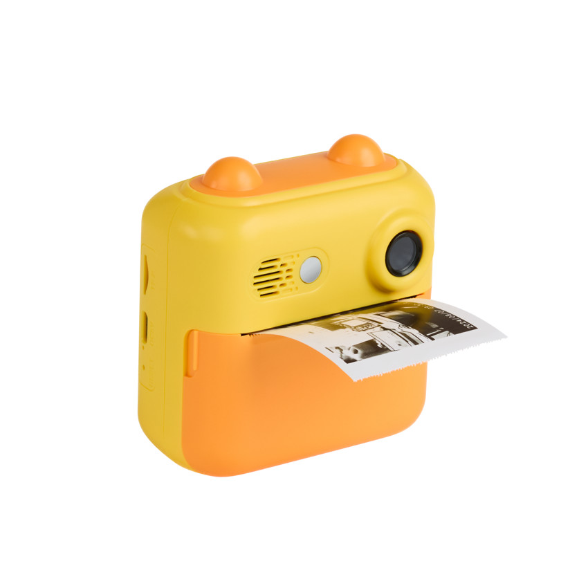 Appareil photo pour enfant avec impression instantanée – Jaune 