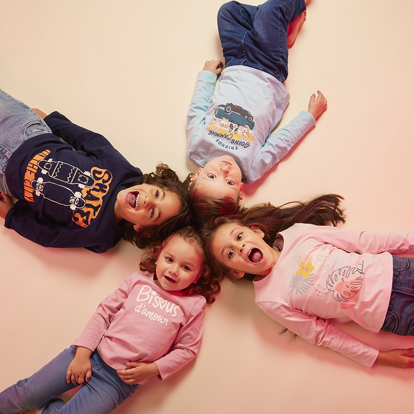 T-shirt manches longues print fantaisie pour bébé garçon 