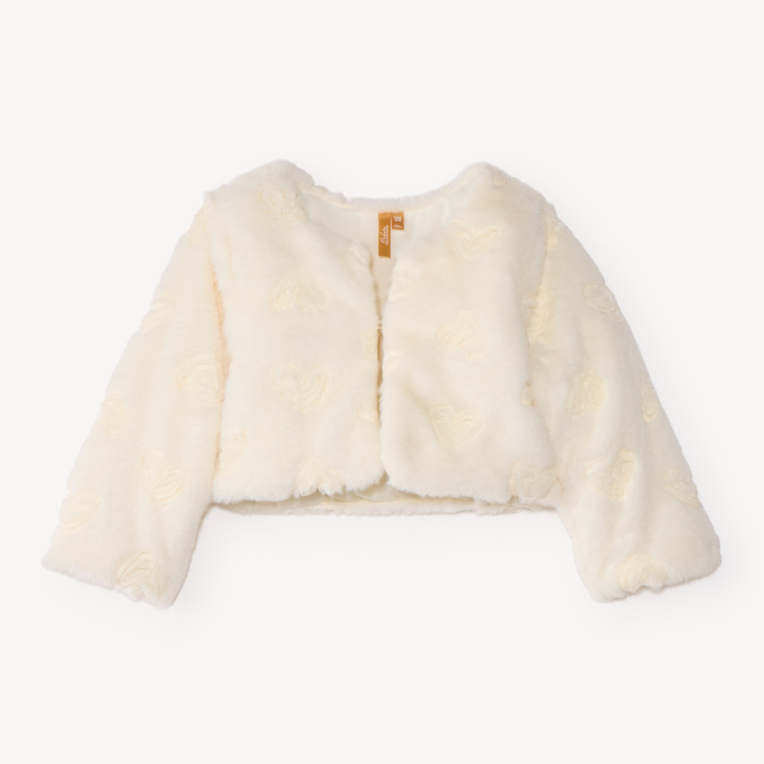 Gilet en fausse fourrure bébé fille