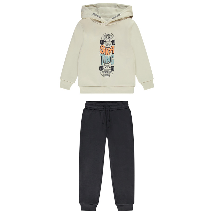 Ensemble jogging molleton print skate pour garçon 