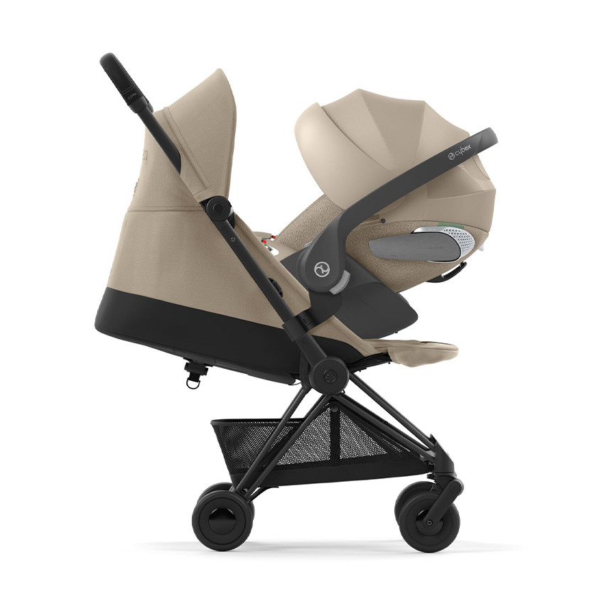 Poussette ultra-compacte Coya matt black/cozy beige 