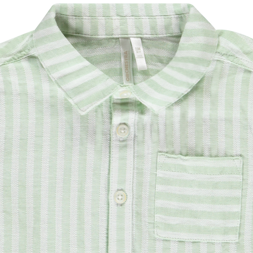 Chemise manches courtes rayée pour bébé garçon 