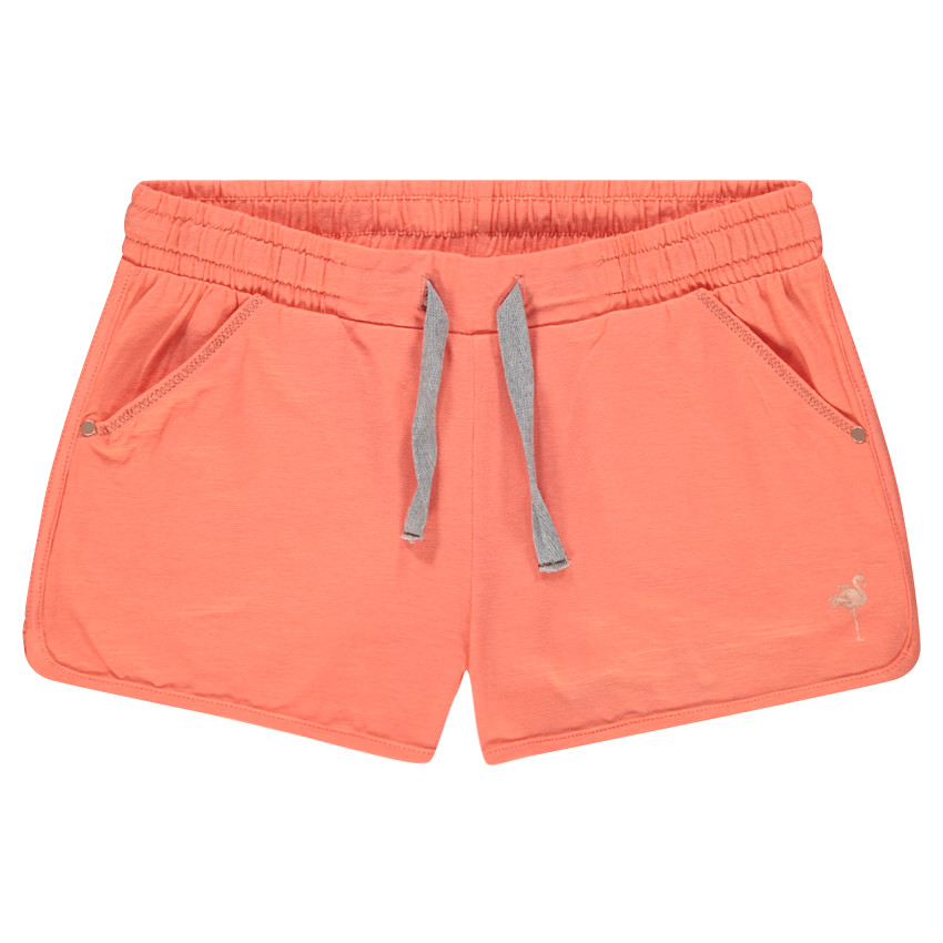 Short en jersey avec flamant rose printé 