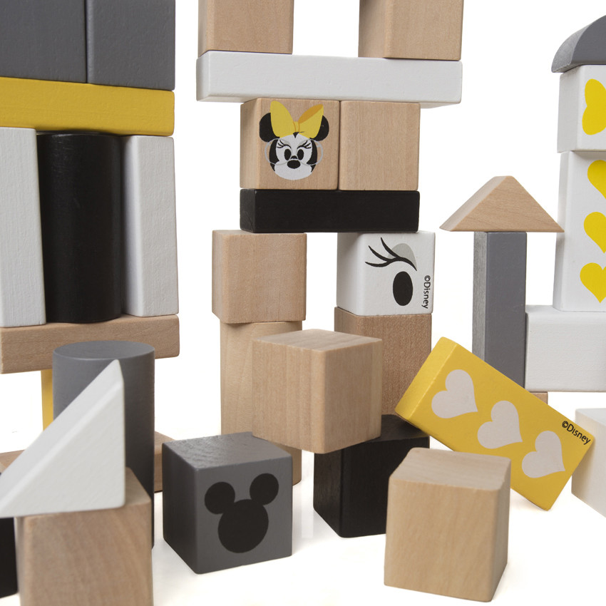 Bloc en bois Minnie 100pc 