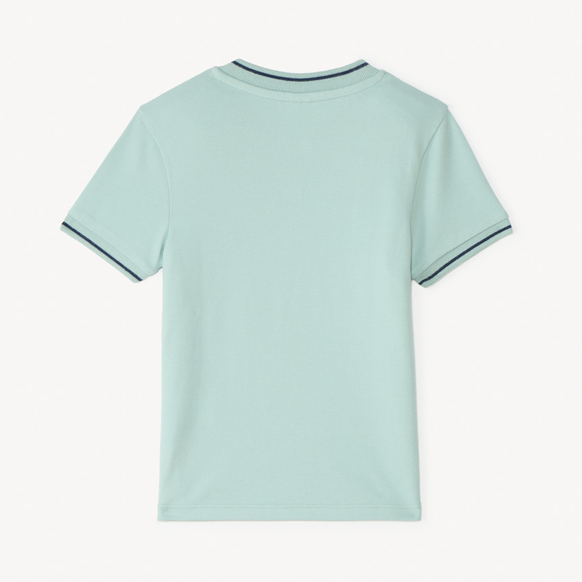 Polo manches courtes uni à col teddy pour bébé garçon 