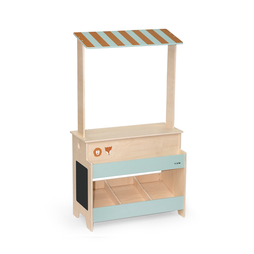 Étal de marché en bois