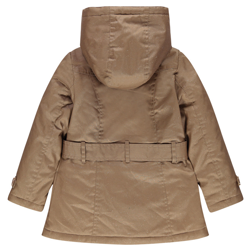 Junior Trench en twill effet paillete avec capuche amovible Orchestra