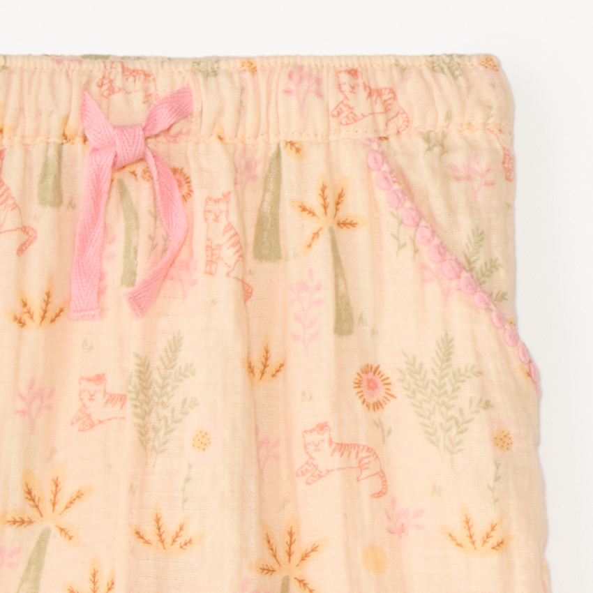 Pantalon large imprimé fantaisie pour bébé fille  