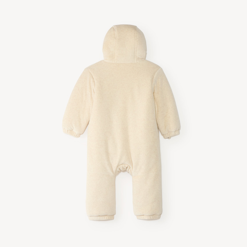 Combinaison pilote bébé en velours doublée sherpa motif tigre (finitions différentes selon l’âge) 