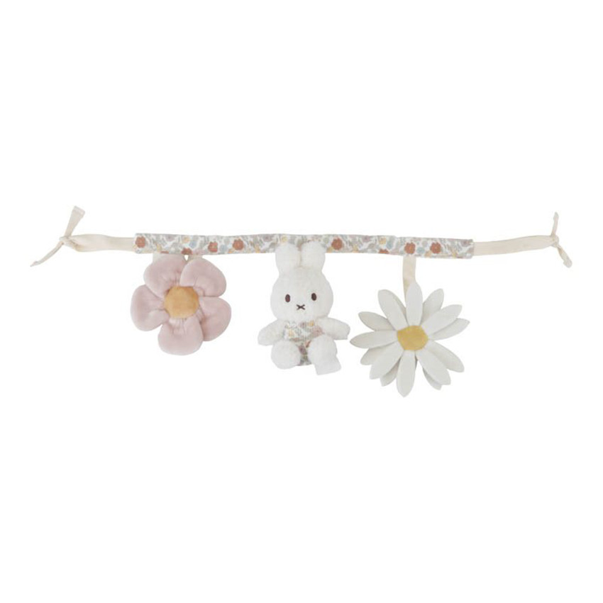 Chaîne d'activités pour poussette/siège-auto Miffy Vintage Flowers 