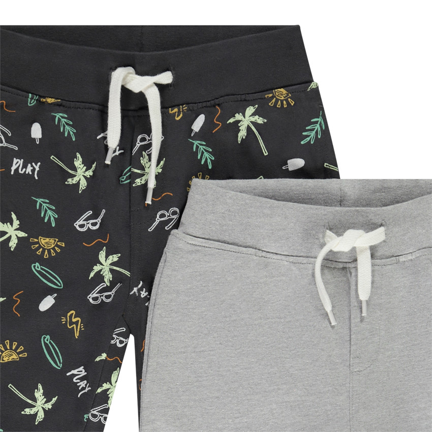 Lot de 4 bermudas en molleton fantaisie pour garçon 