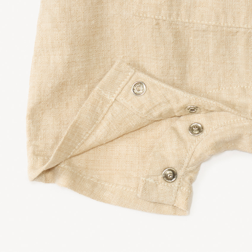 Ensemble court 2 pièces salopette + chemise imprimé ourson pour bébé garçon 