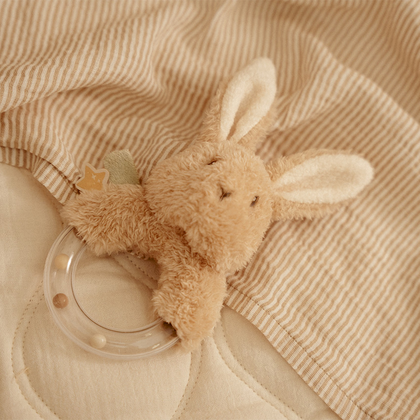 Anneau hochet lapin Newborn Naturals beige 
