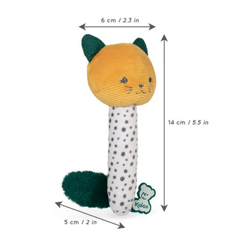 Stimuli hochet Ma maracas - Chat - Jaune (Kaloo) - Image 3