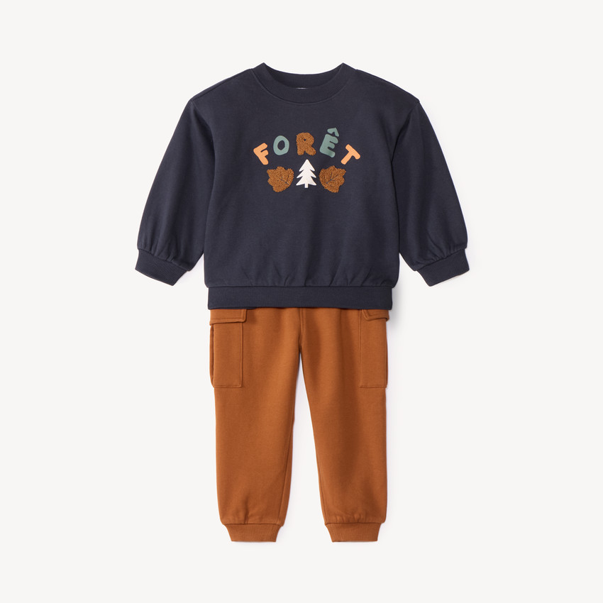 Ensemble de jogging bébé garçon patch bouclette fantaisie