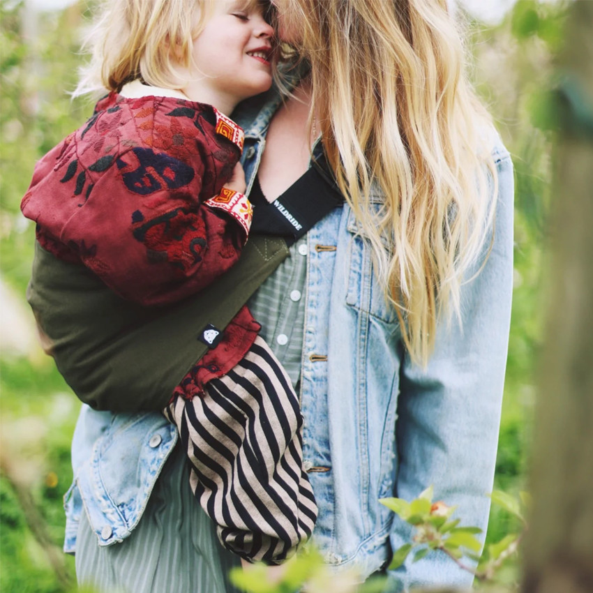 PORTE BEBE 9 MOIS-4 ANS EN COTON, ARMY GREEN 