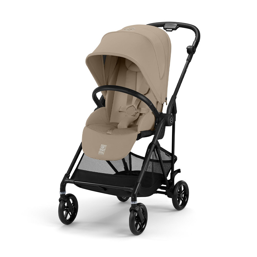 Poussette citadine ultralégère Melio carbon/almond beige
