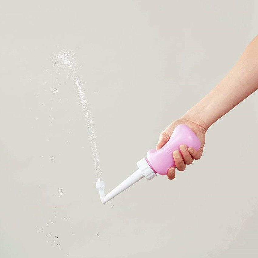 Douchette de lavage périnéale 300ml rose 